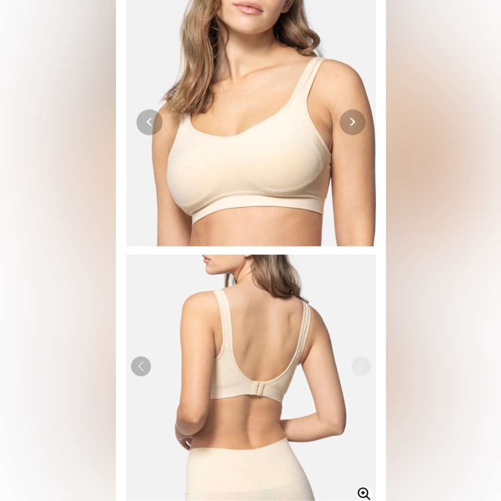 Elegant Cream Wireless Bra